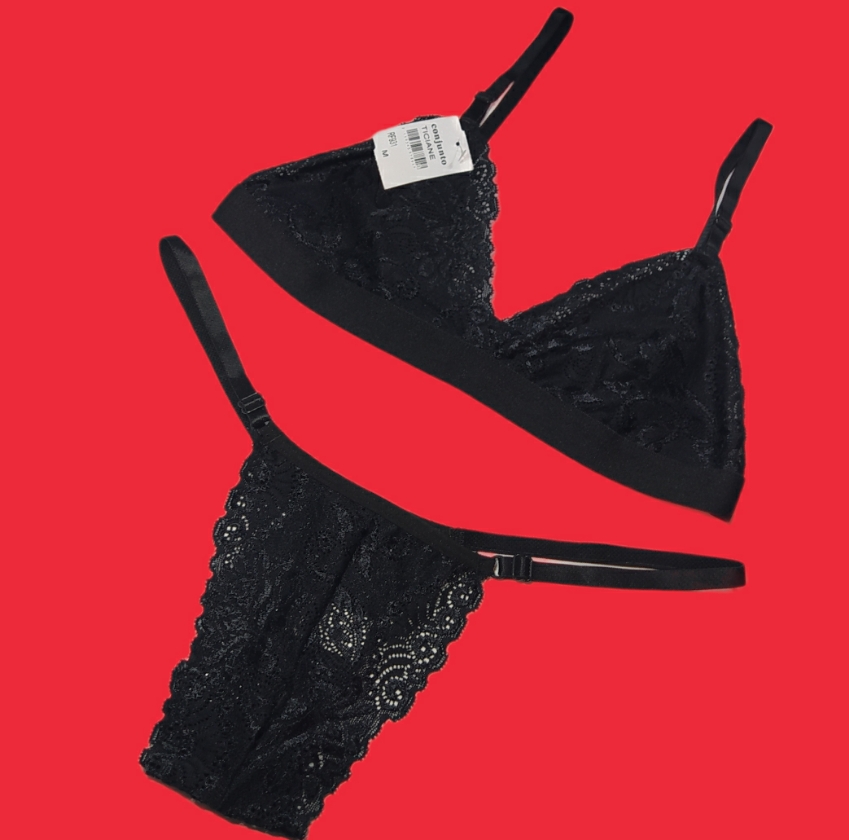 Conjunto em Renda - Ticiane Lingerie Sex