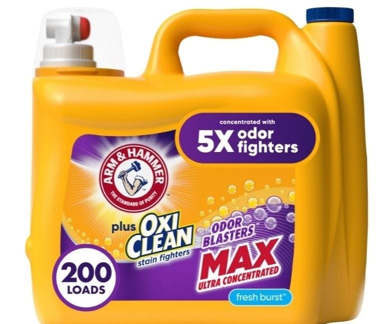 Arm & Hammer Plus OxiClean Odor Blasters Fresh Burst, 200 Loads Liquid Laundry Detergent, 201.6 Fl oz