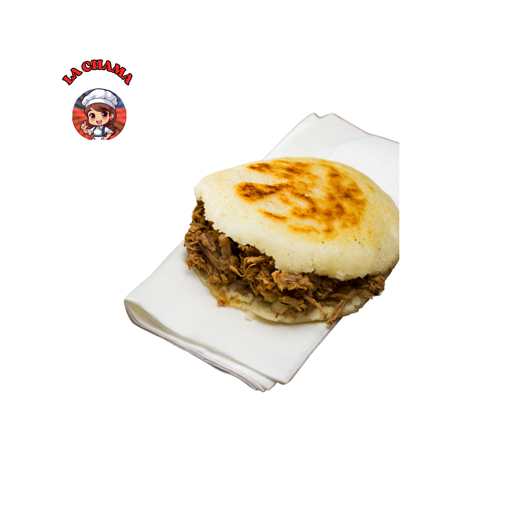Arepa de Carne Mechada