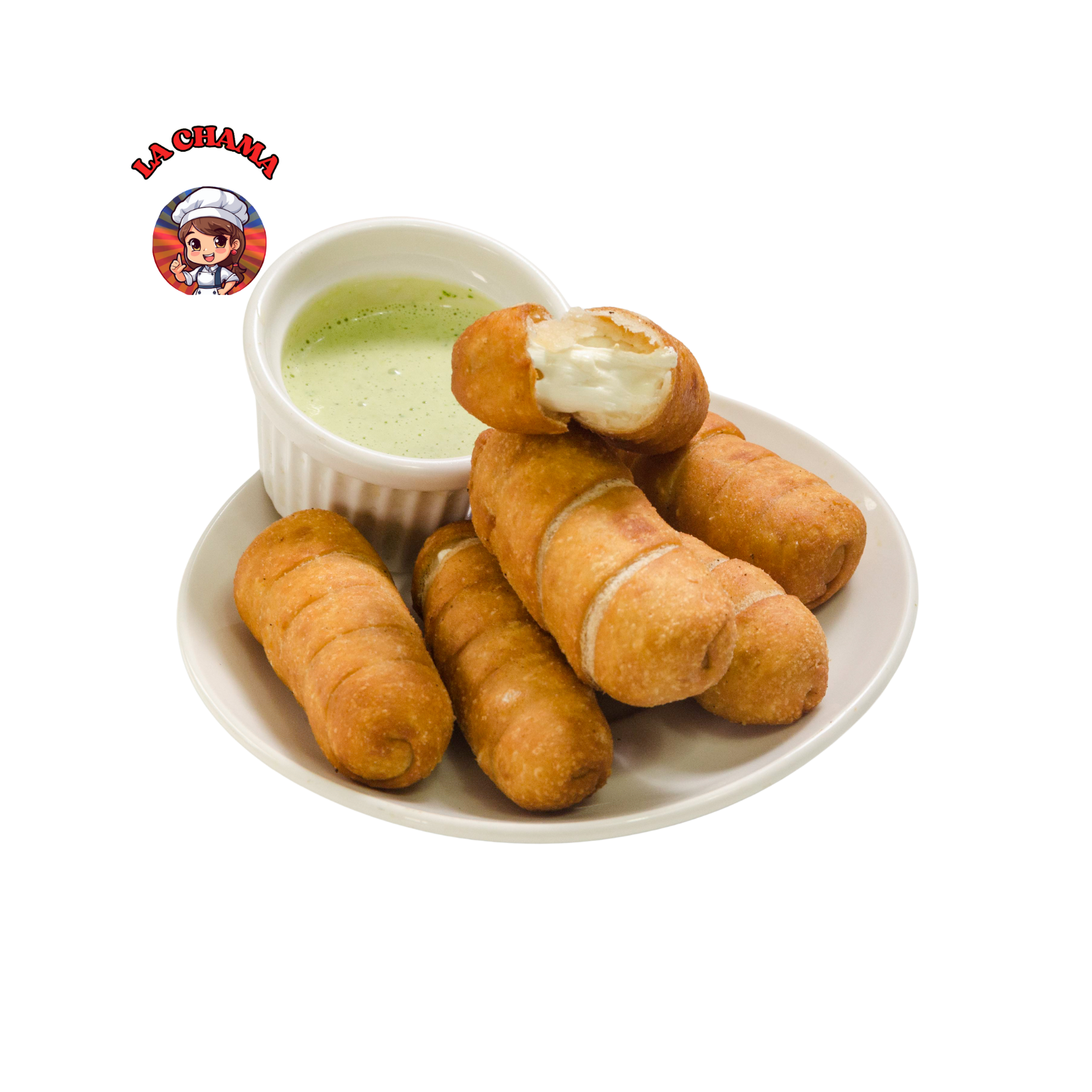 Tequeños con Salsa Verde (6 Unidades)