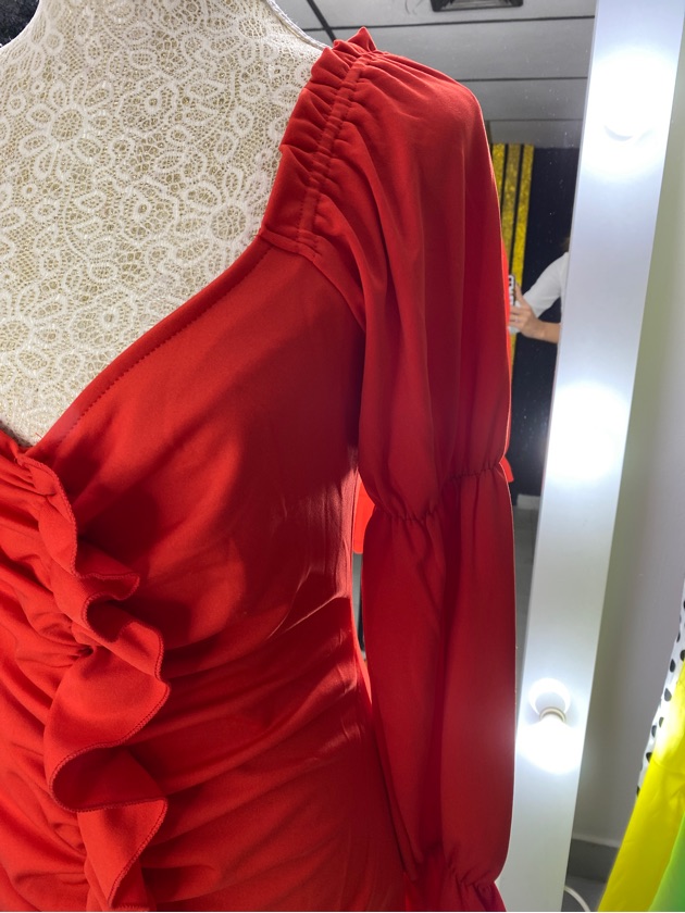 Vestido rojo playero