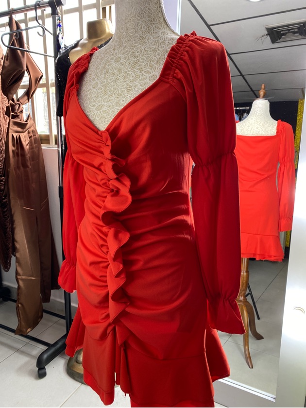 Vestido rojo playero