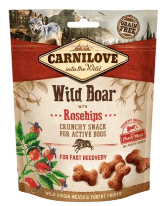 Carnilove Crunchy Snack Para Cachorro Javali e Rosa Mosqueta 200g