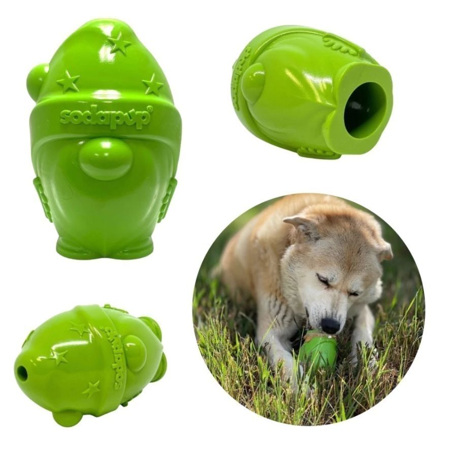 Brinquedo Mordedor Recheável Gnomo Sodapup Para Cachorro