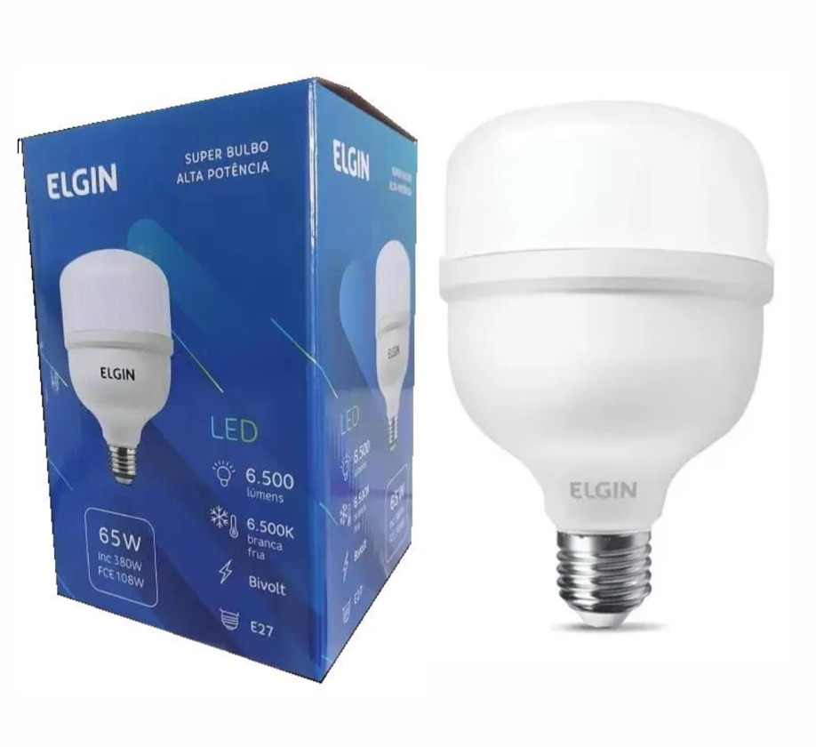65W LAMPADA LED SUPER BULBO - MARCA: ELGIN