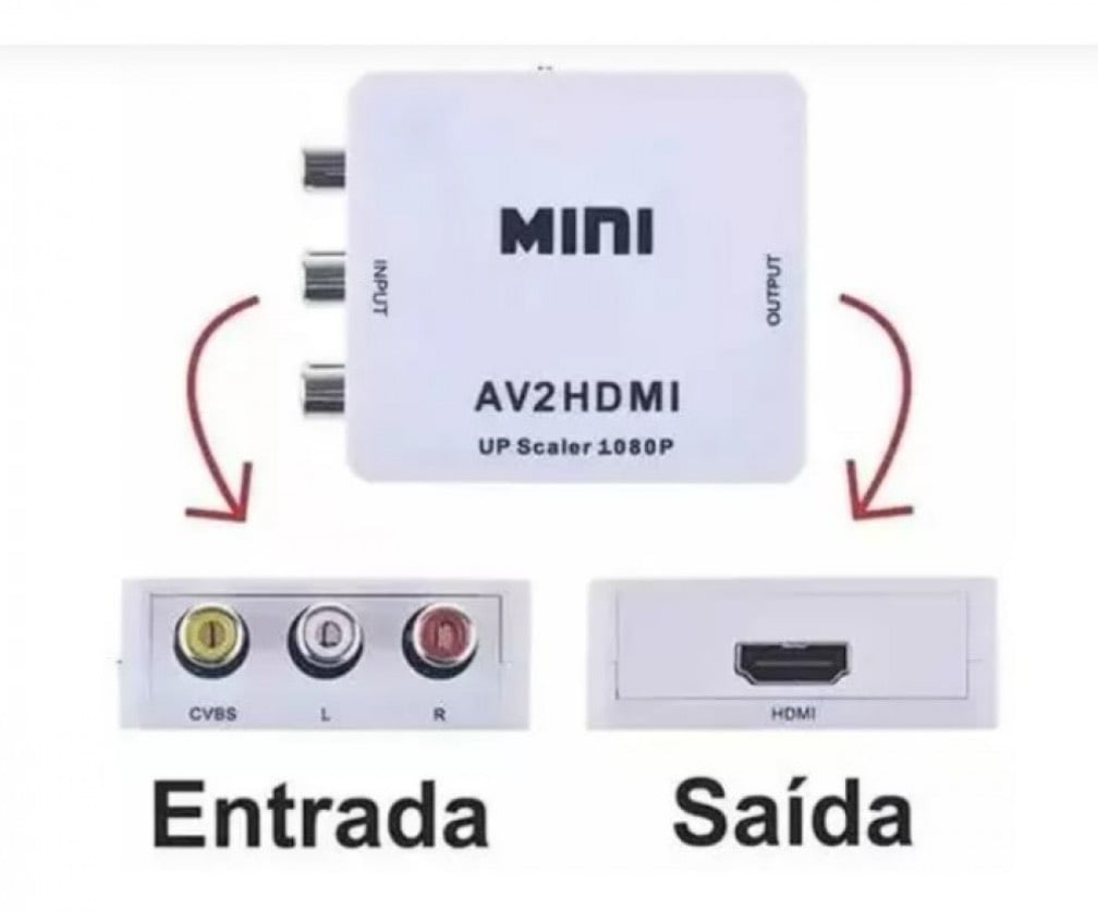 AV X HDMI MINI CONVERSOR HD VIDEO - MARCA: KAPBOM REF: KA-V085