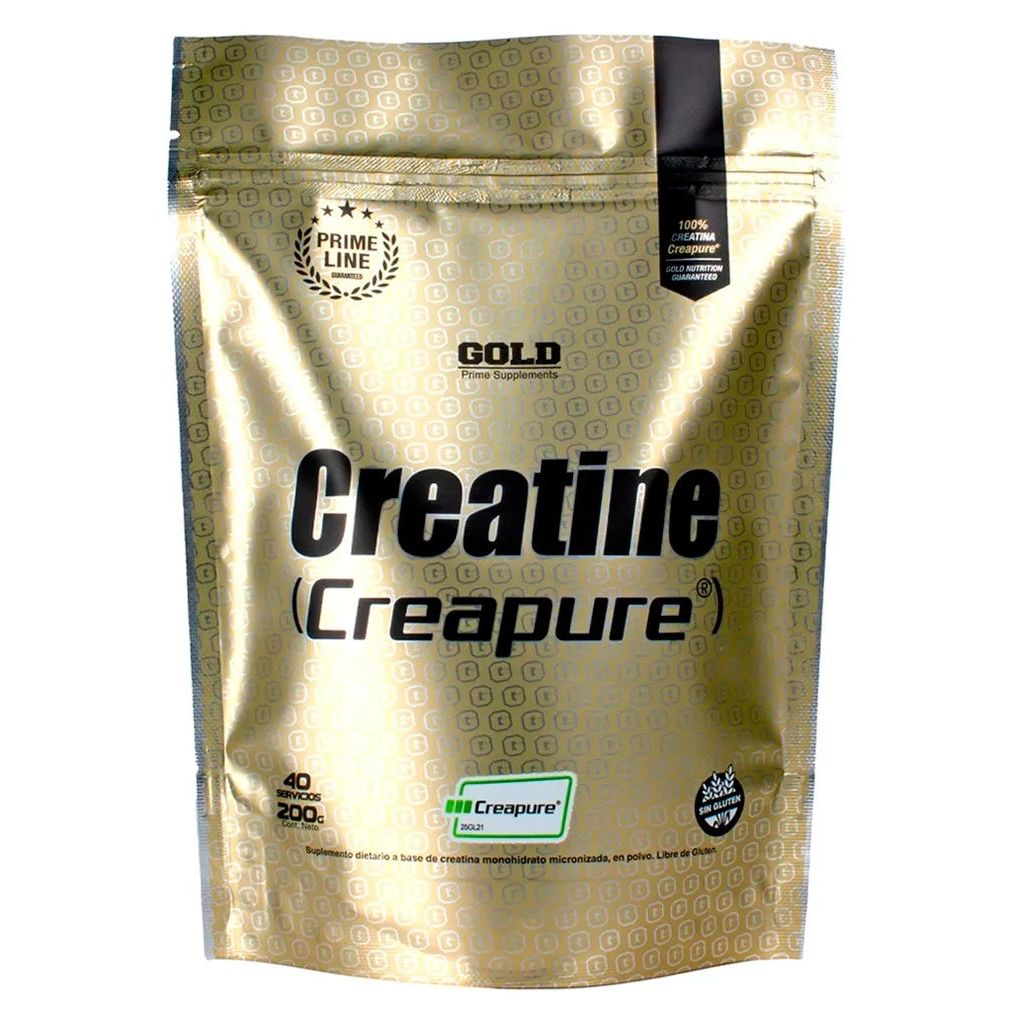 Creatina Monohidrato Creapure x 200g Gold Nutrition