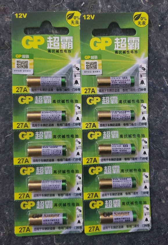 27A 12v Car Alarm Remote Battery