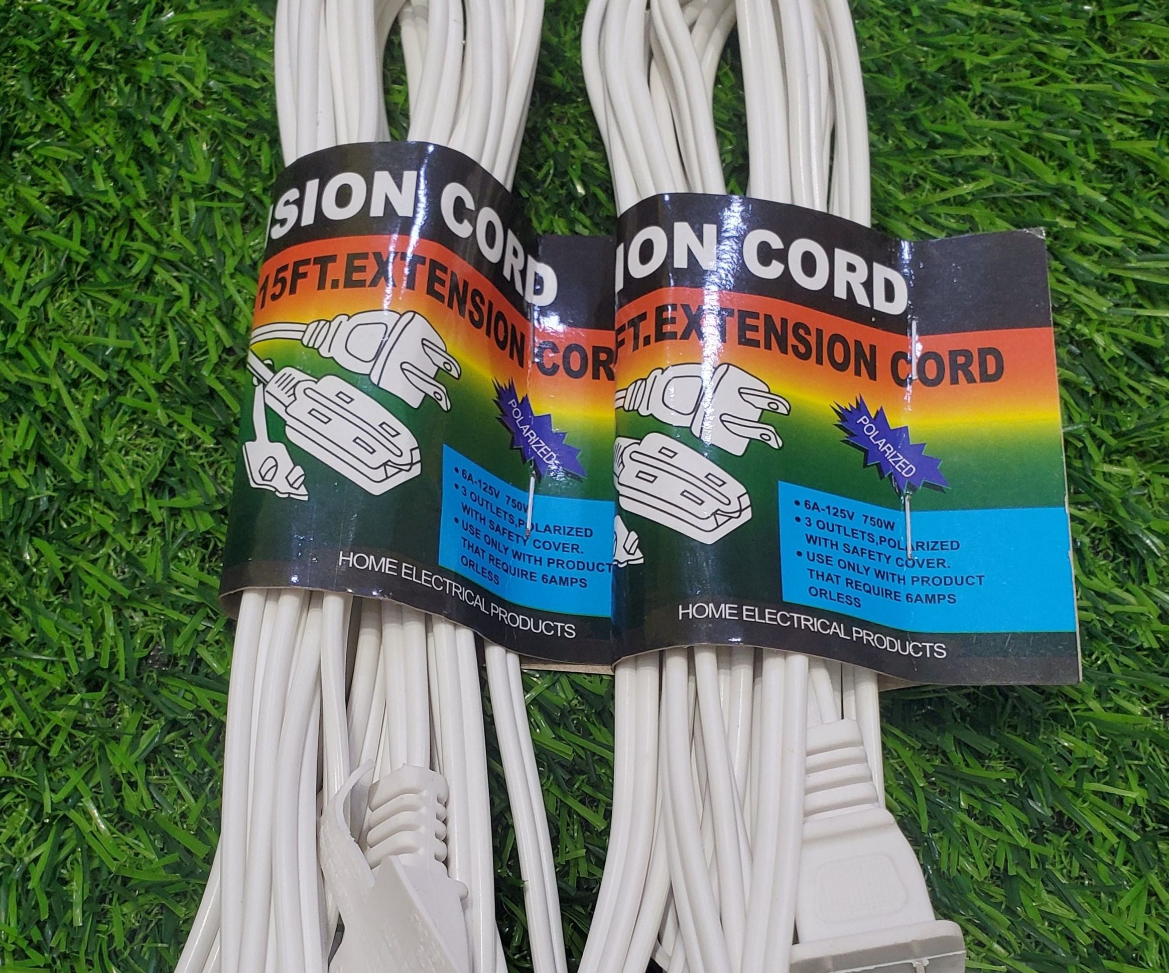 15ft White And Brown Extension Cord Hardware