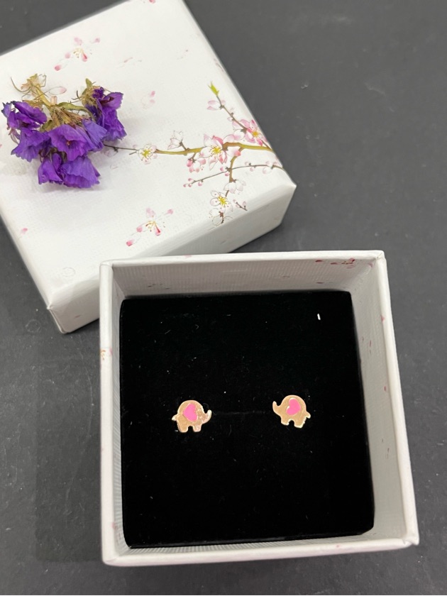 Abridores Elefante c/ Corazon rosado reversibles