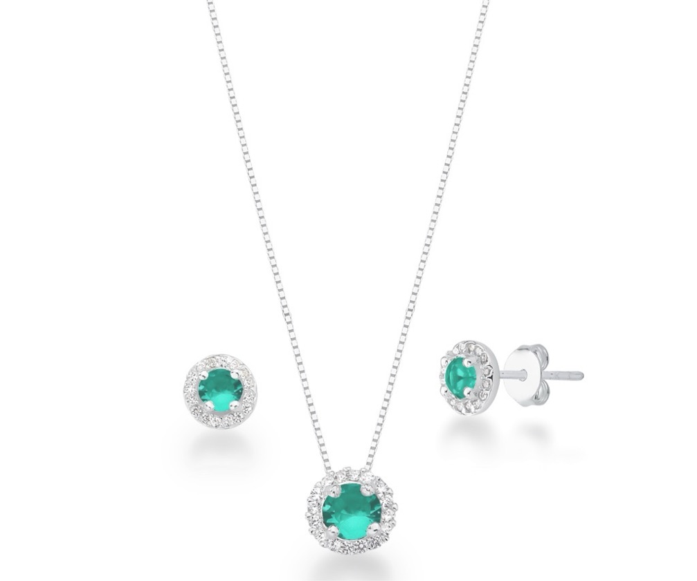 Conjunto círculo verde