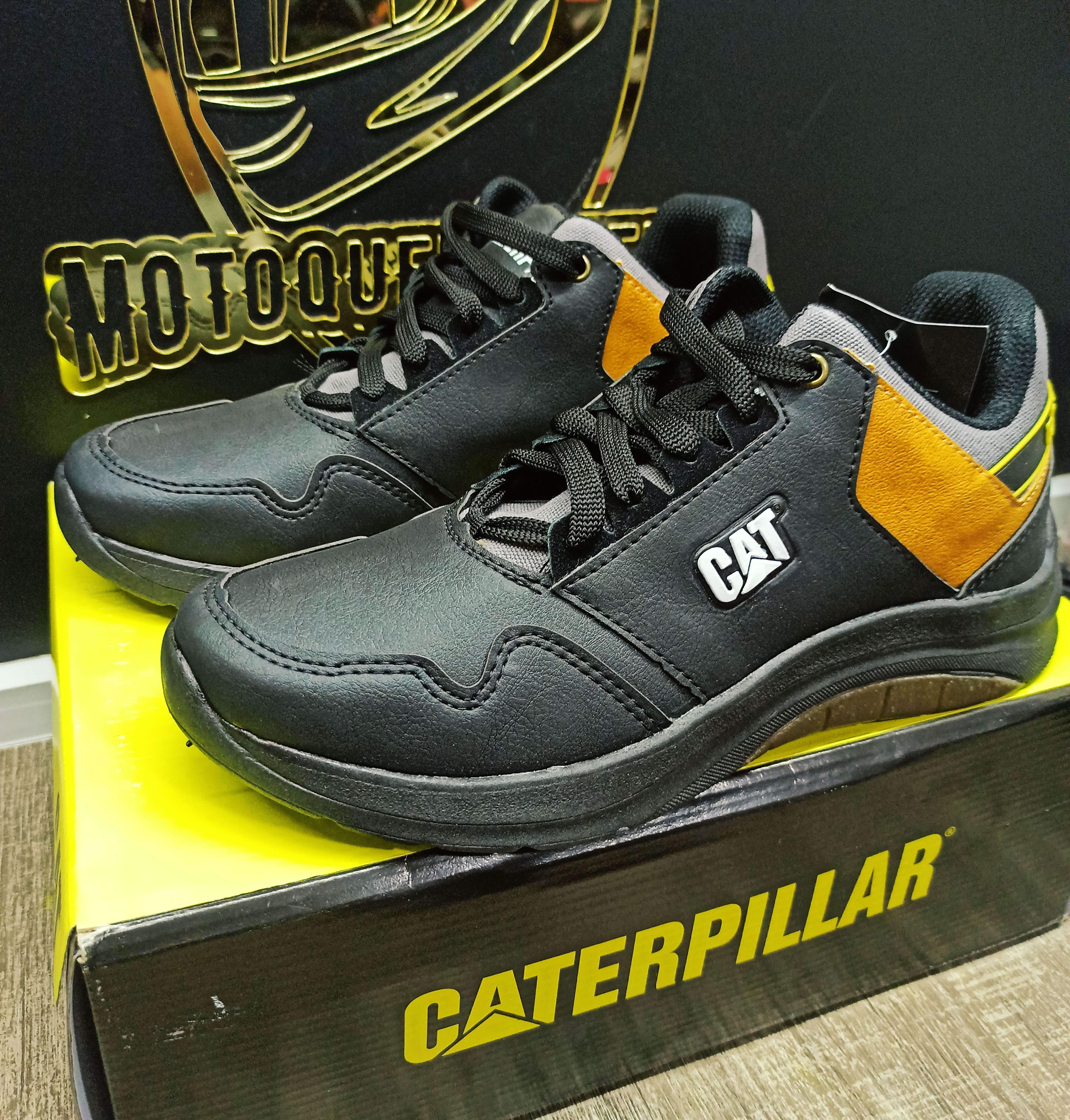 Bota/Tênis P/motoqueiro Cat Preta