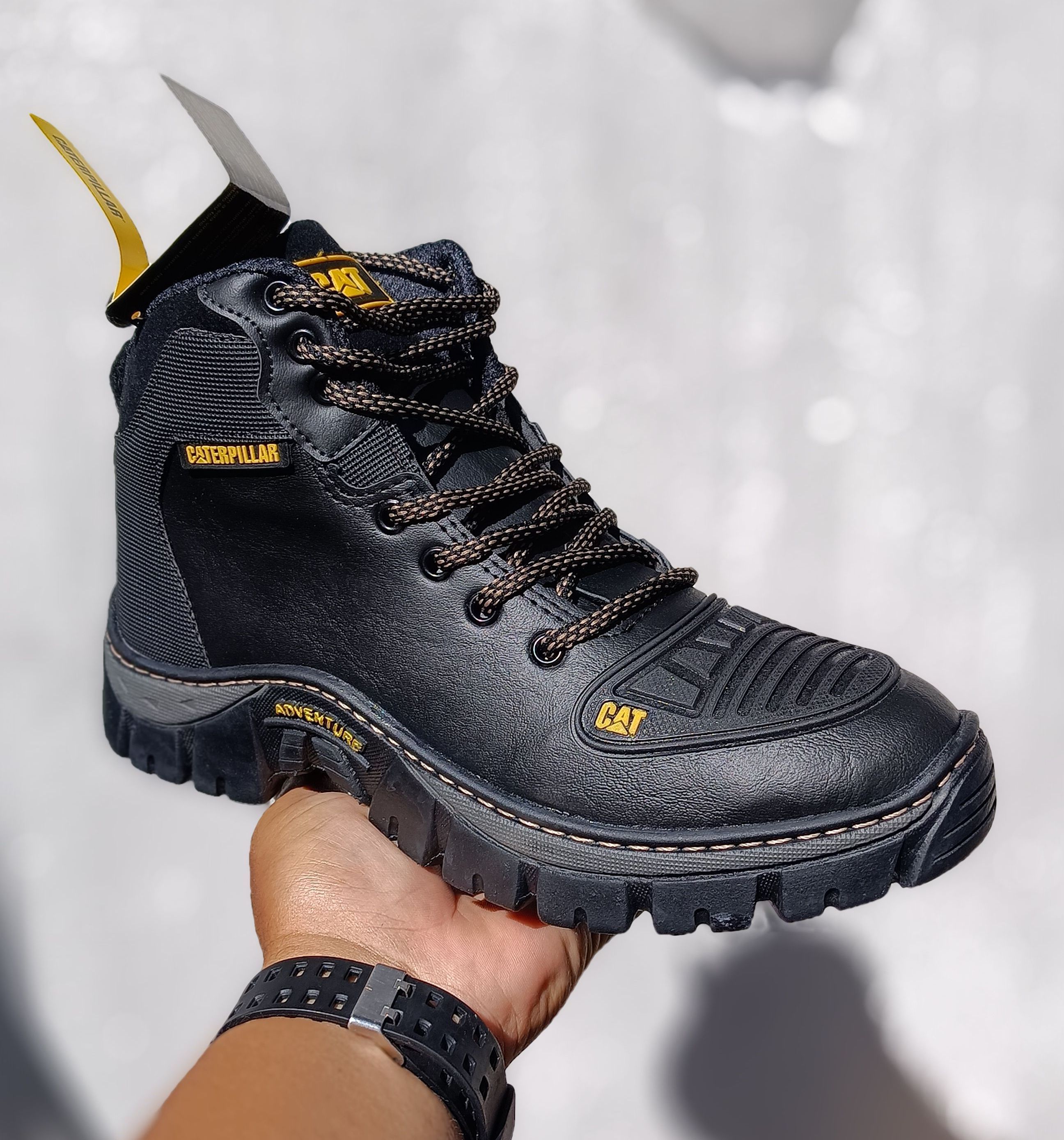 Bota P/motoqueiro Cat Preta