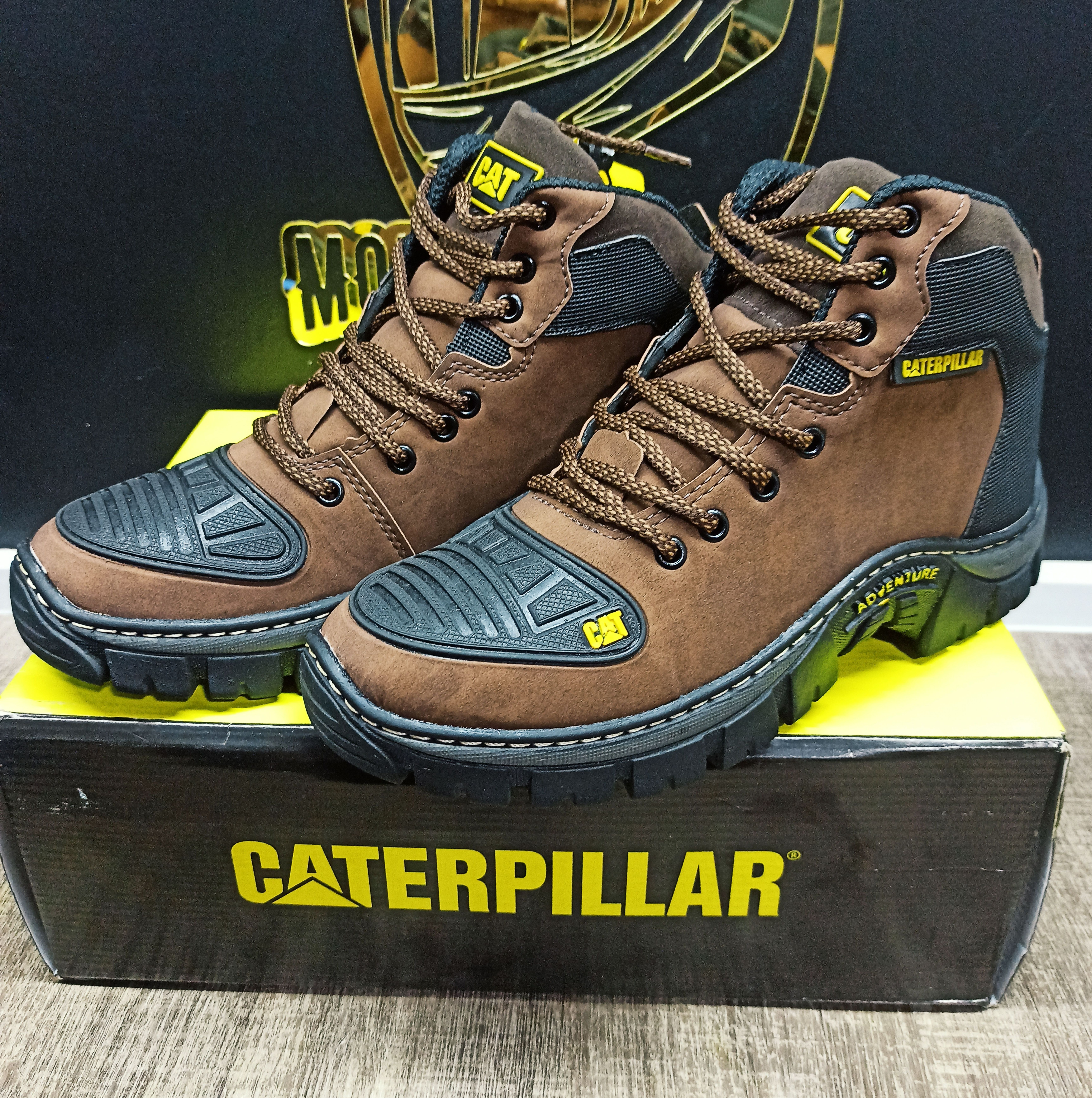 Bota P/motoqueiro Cat Marrom