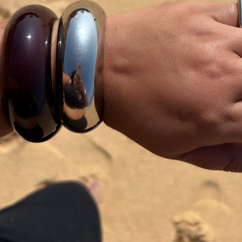 Bracelete Boll banhado a prata