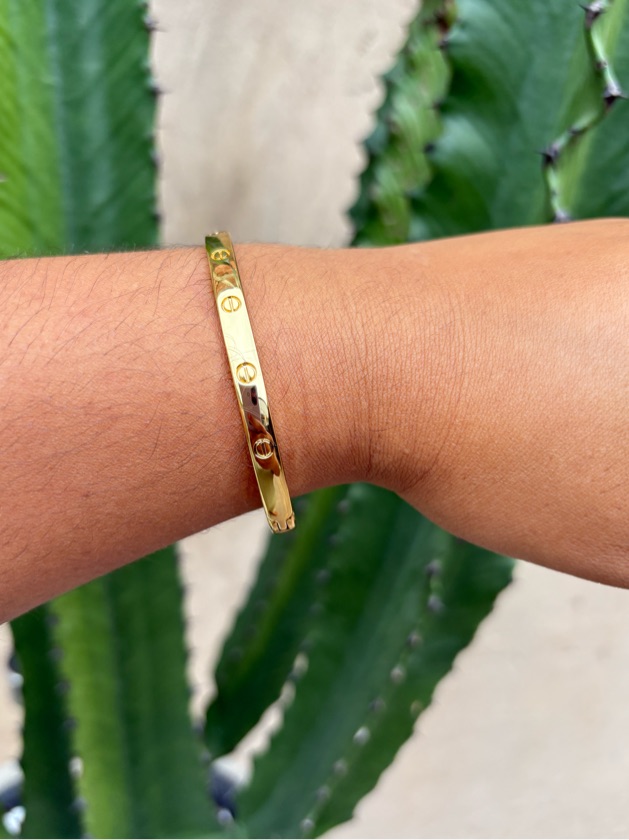 Bracelete Joy alta moda banhado