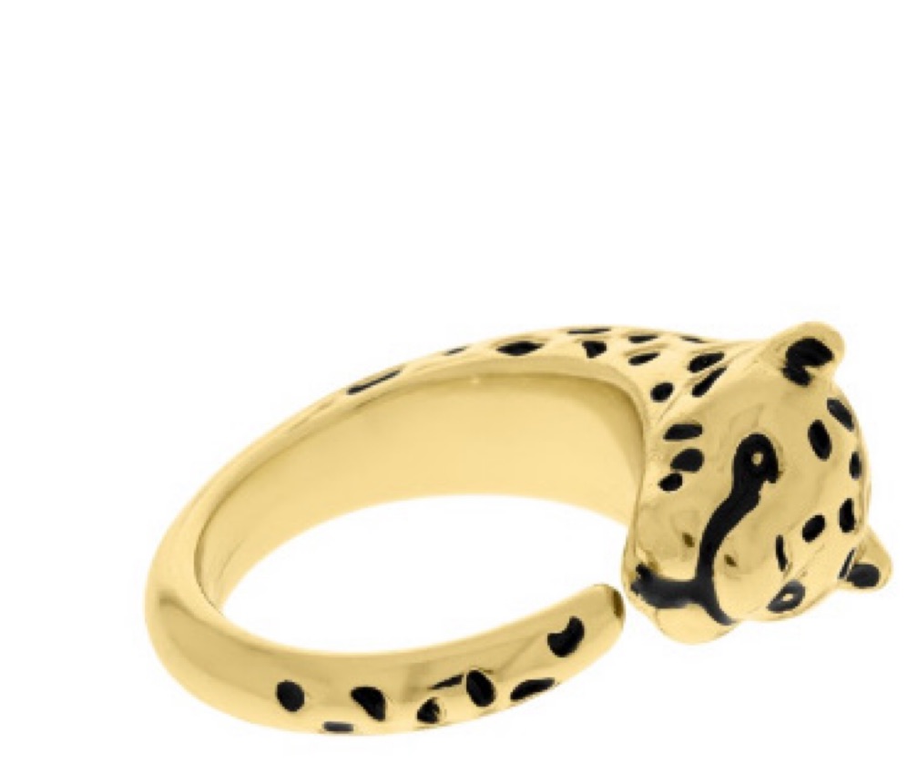 Anel tigre banhado