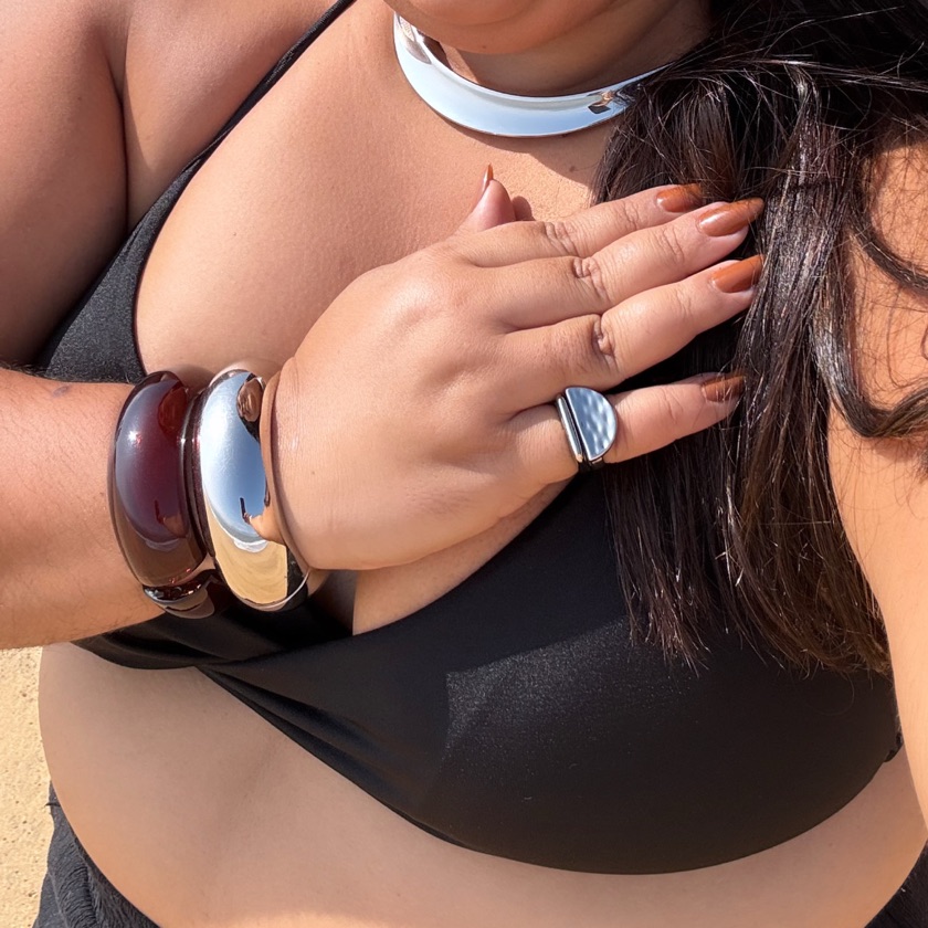 Bracelete Boll banhado a prata
