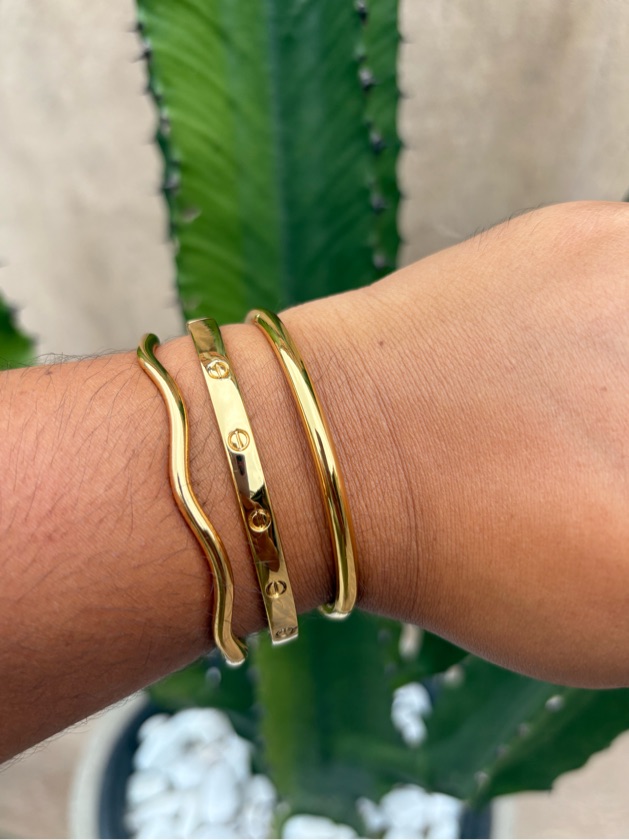 Bracelete Joy alta moda banhado
