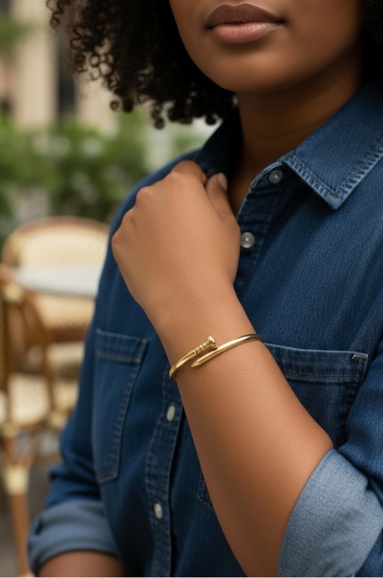 Bracelete Liz banho dourado