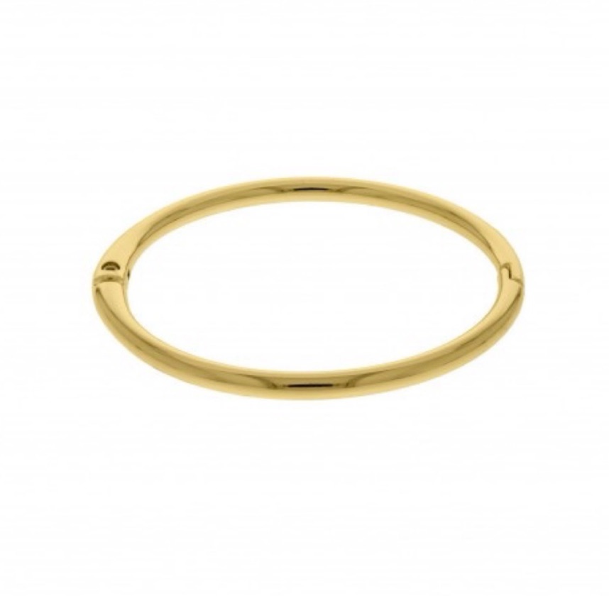 Bracelete liso banhado