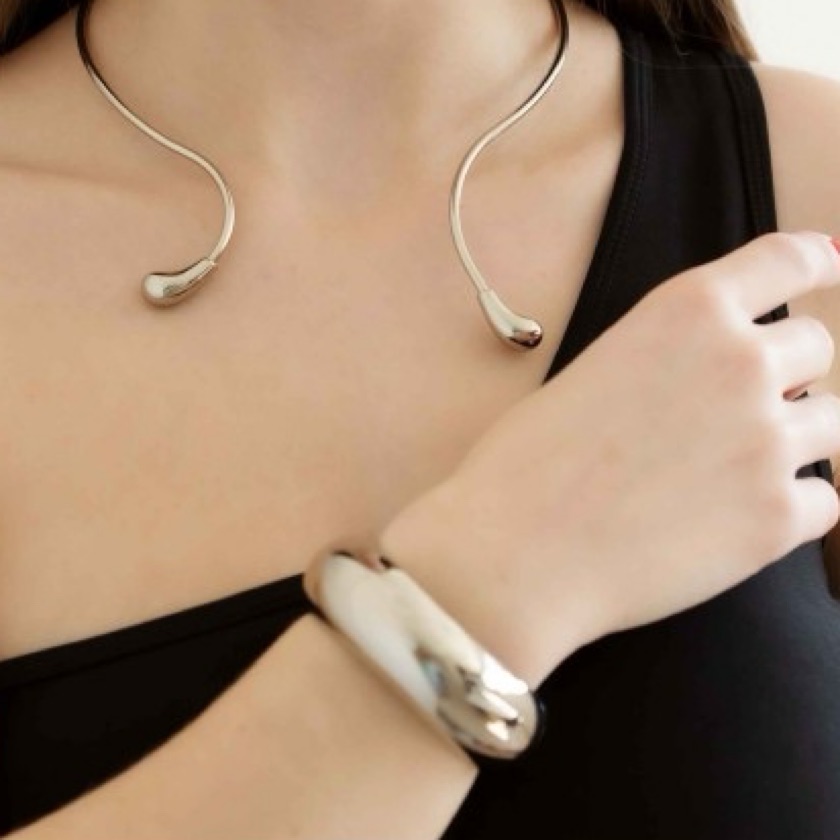 Bracelete Boll banhado a prata
