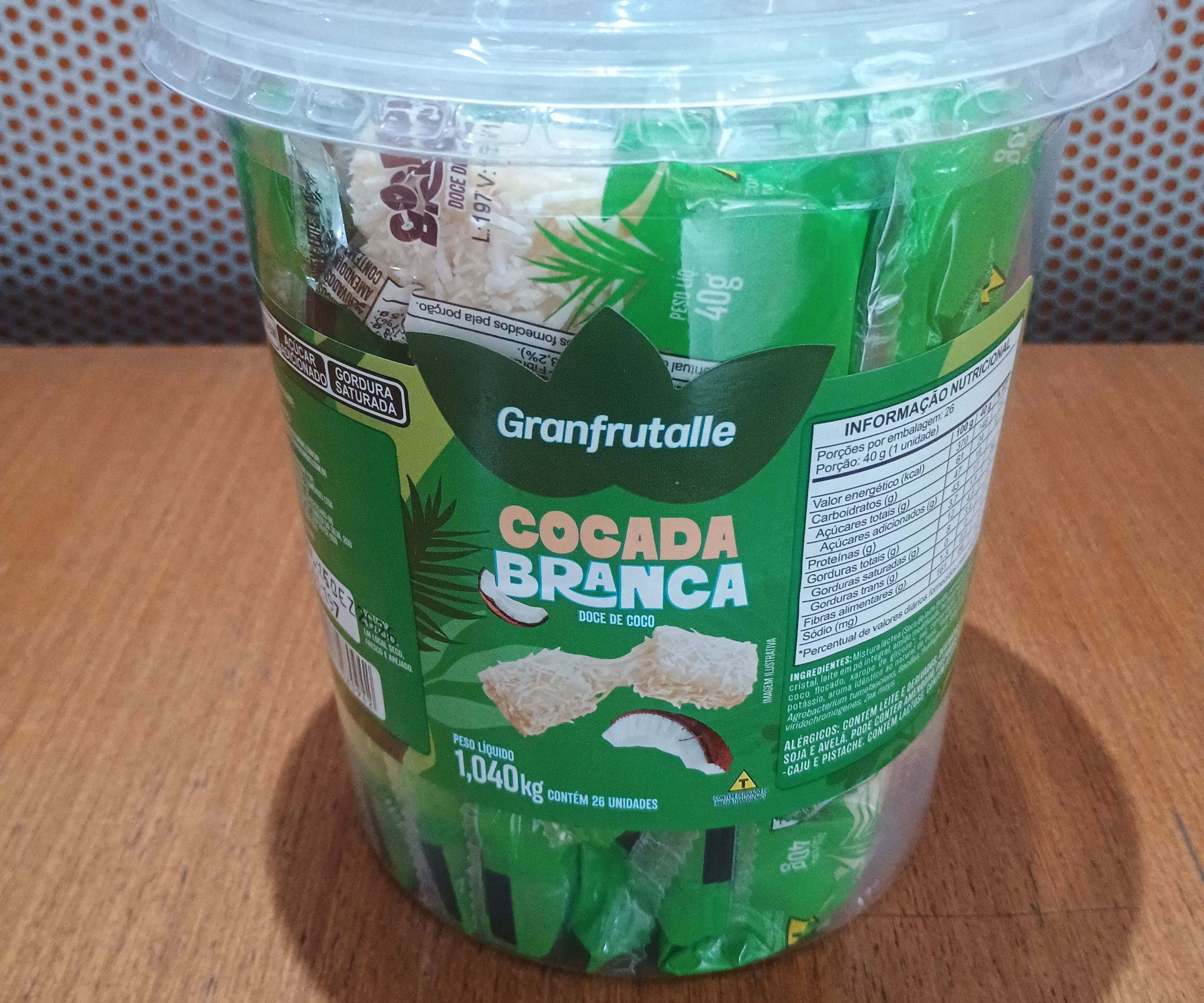 GRAN FRUTALLE COCADA BRANCA 26UN
