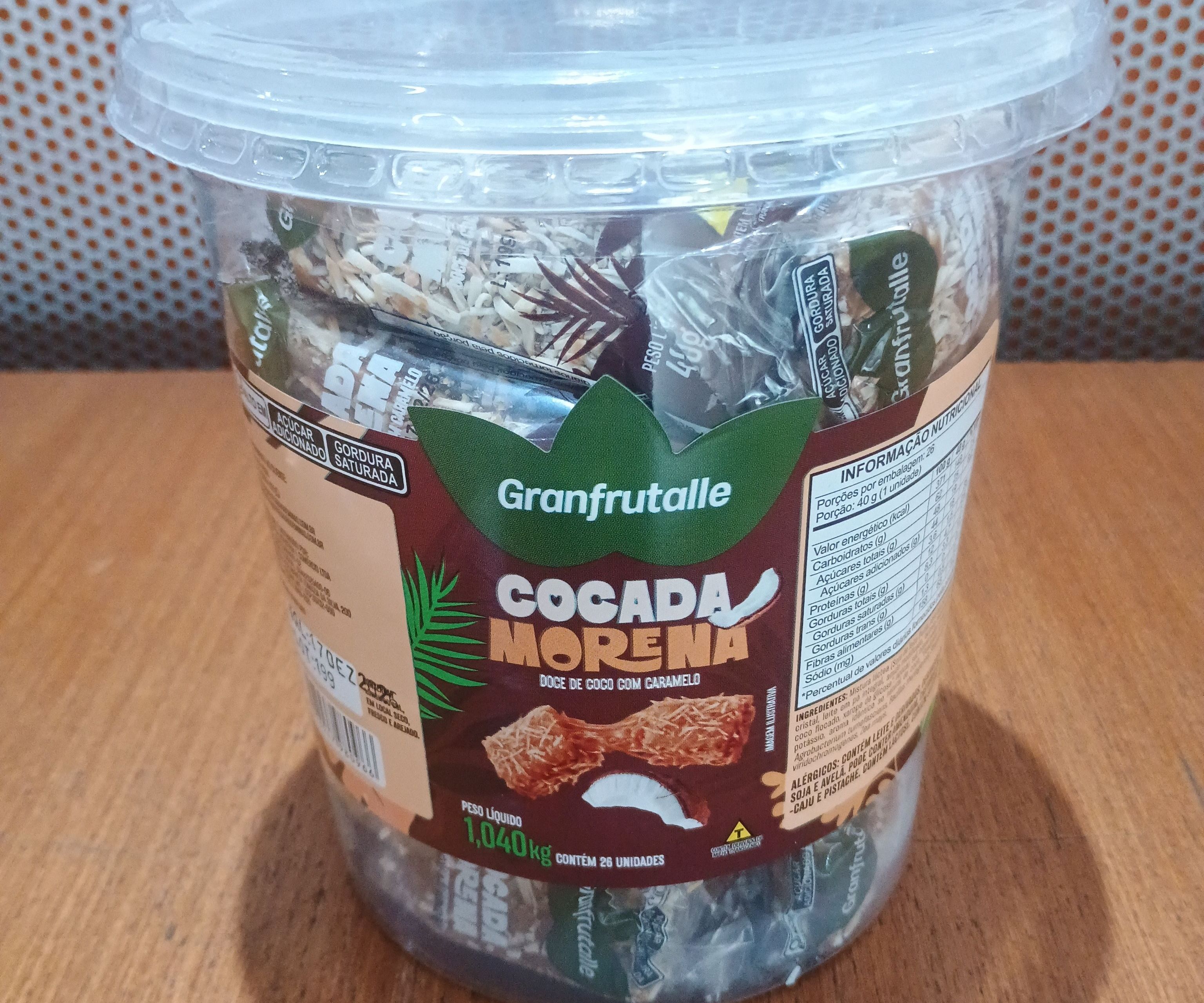 GRAN FRUTALLE COCADA MORENA 26 UN