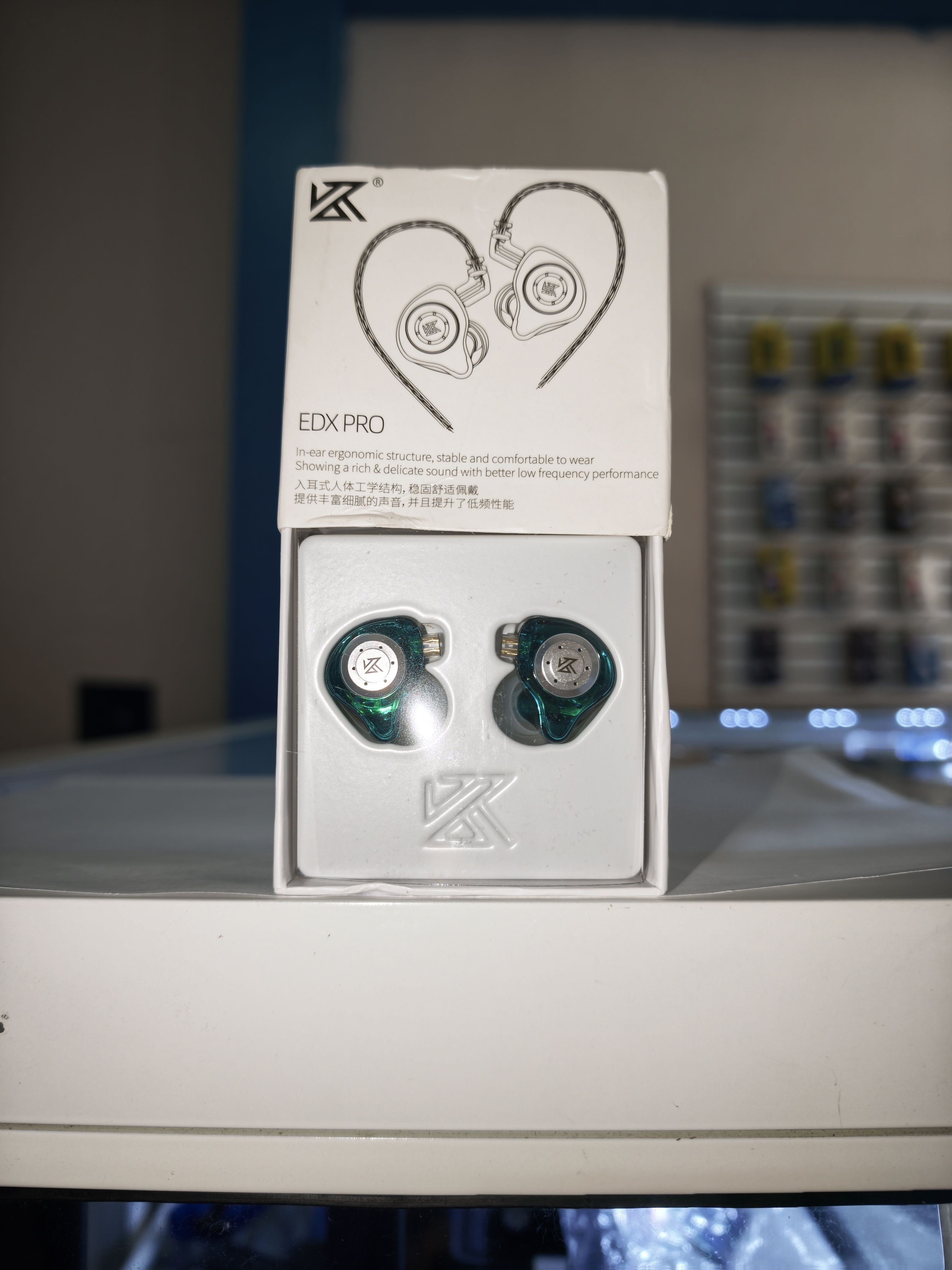 Auriculares kz edx pro verde