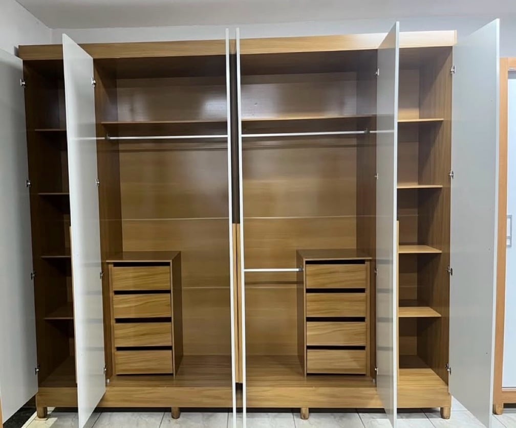 Guarda Roupa Canadá 6P 8G 100% MDF