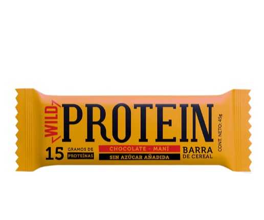 Barra de proteina Chocolate Mani Wild protein 45g