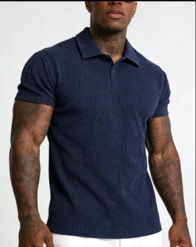 CAMISA TEJIDA AZUL TL