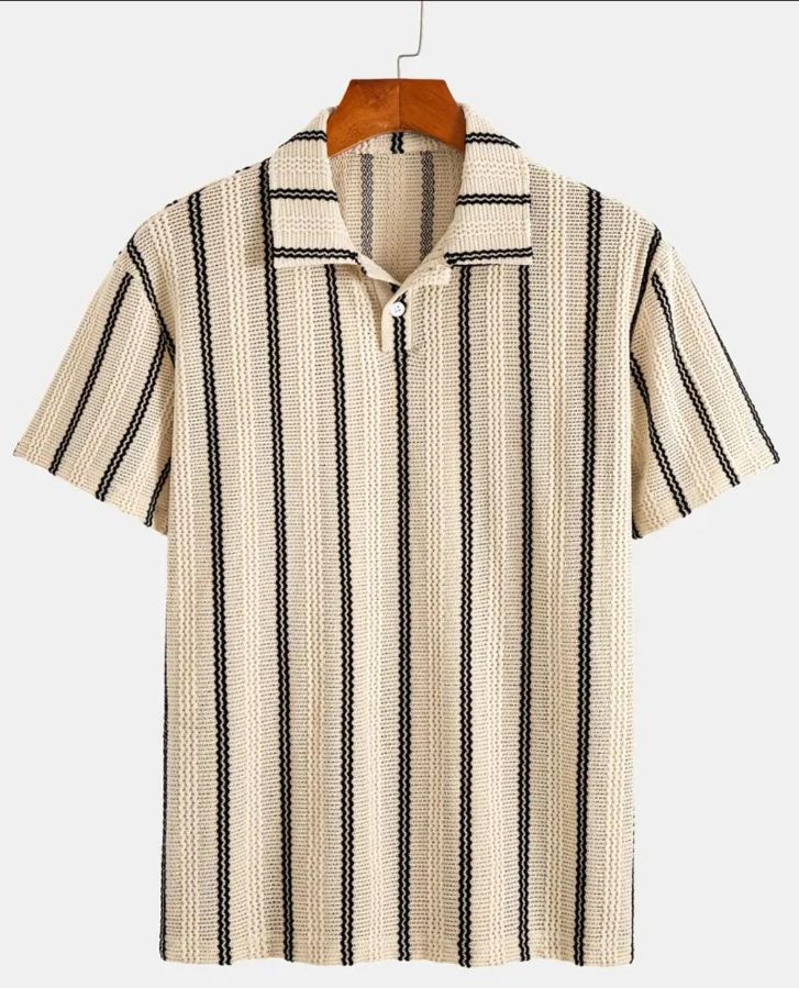 CAMISA RESORT BEIGE TM