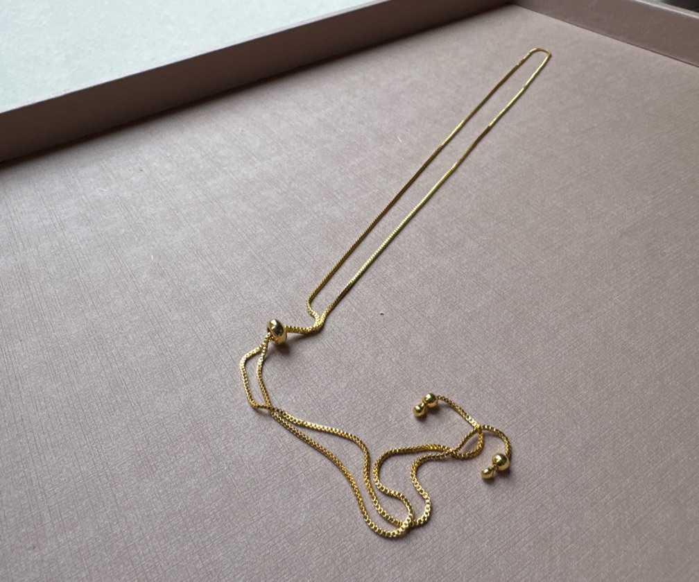 Colar ajustável dourado