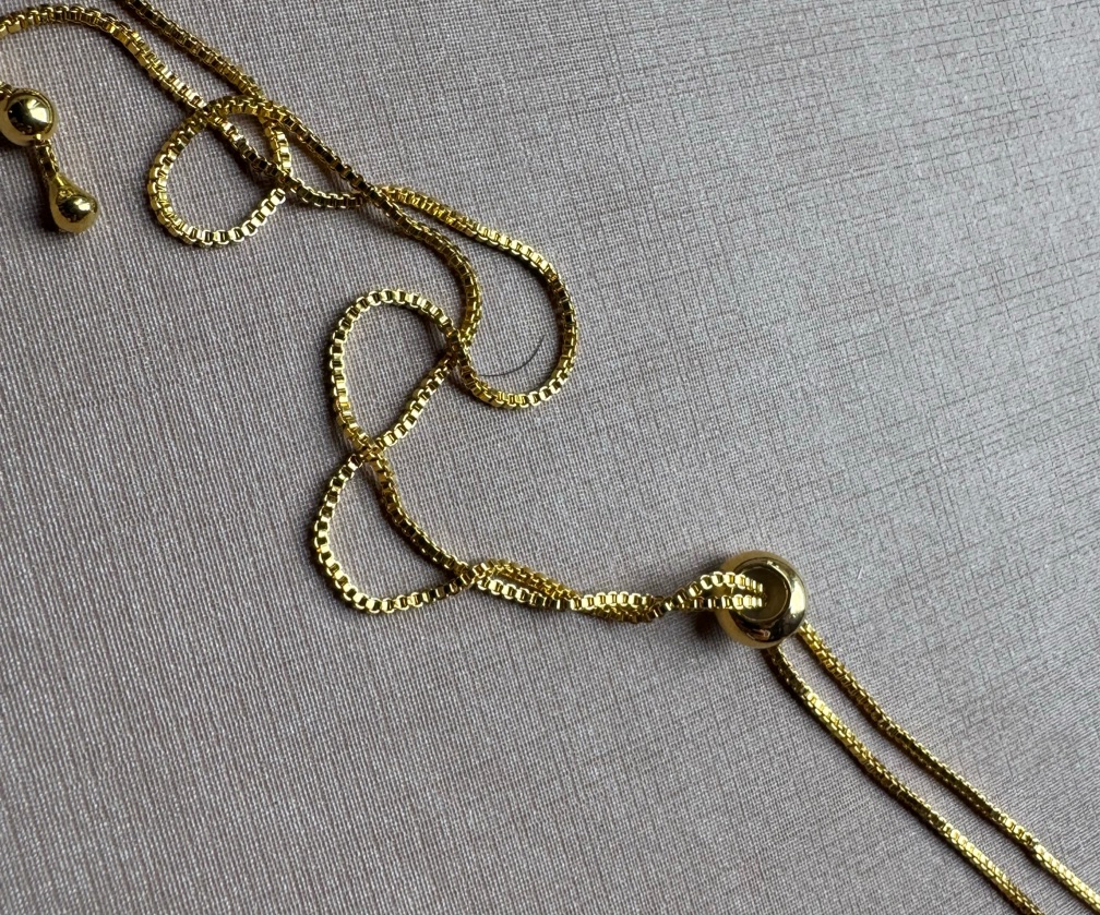 Colar ajustável dourado