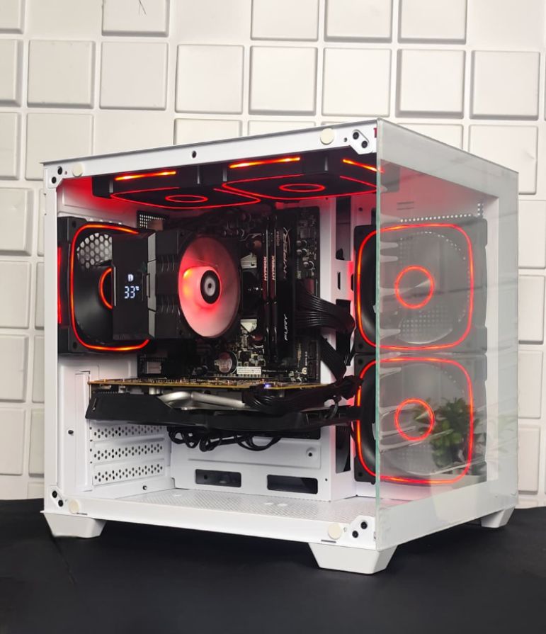 PC Gamer Ryzen 5 2600, RX 580 8 GB, 16 GB, SSD 480 GB