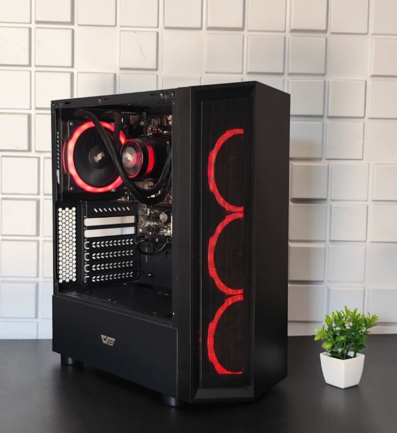(Seminovo) Computador Ryzen 5, Monitor 22" + Teclado e mouse Gamer