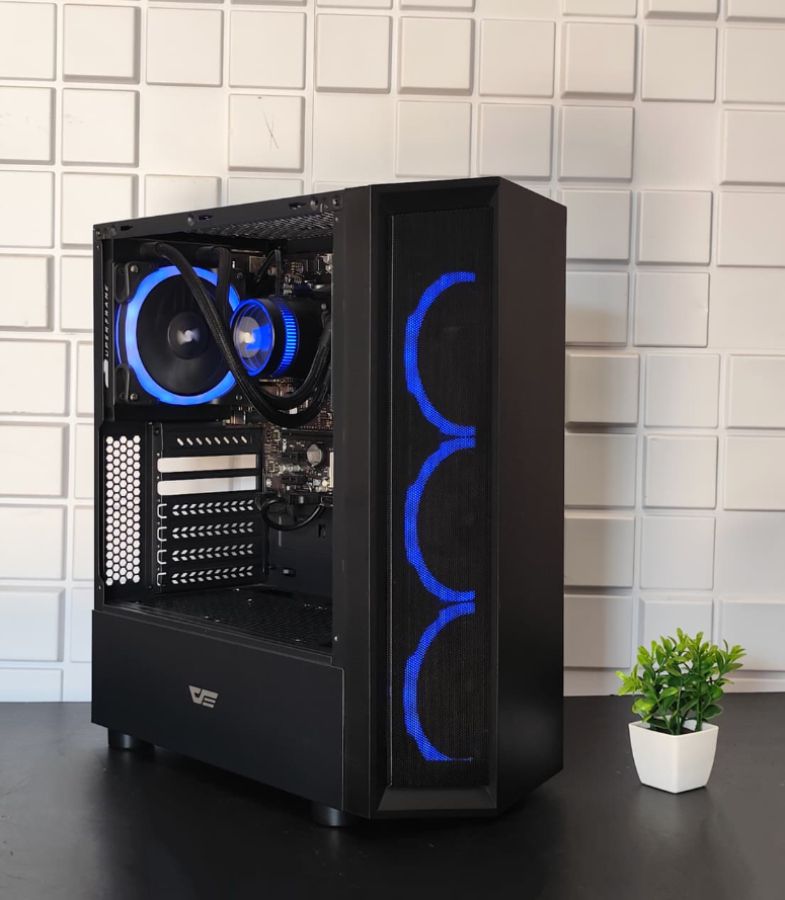 (Seminovo) Computador Ryzen 5, Monitor 22" + Teclado e mouse Gamer