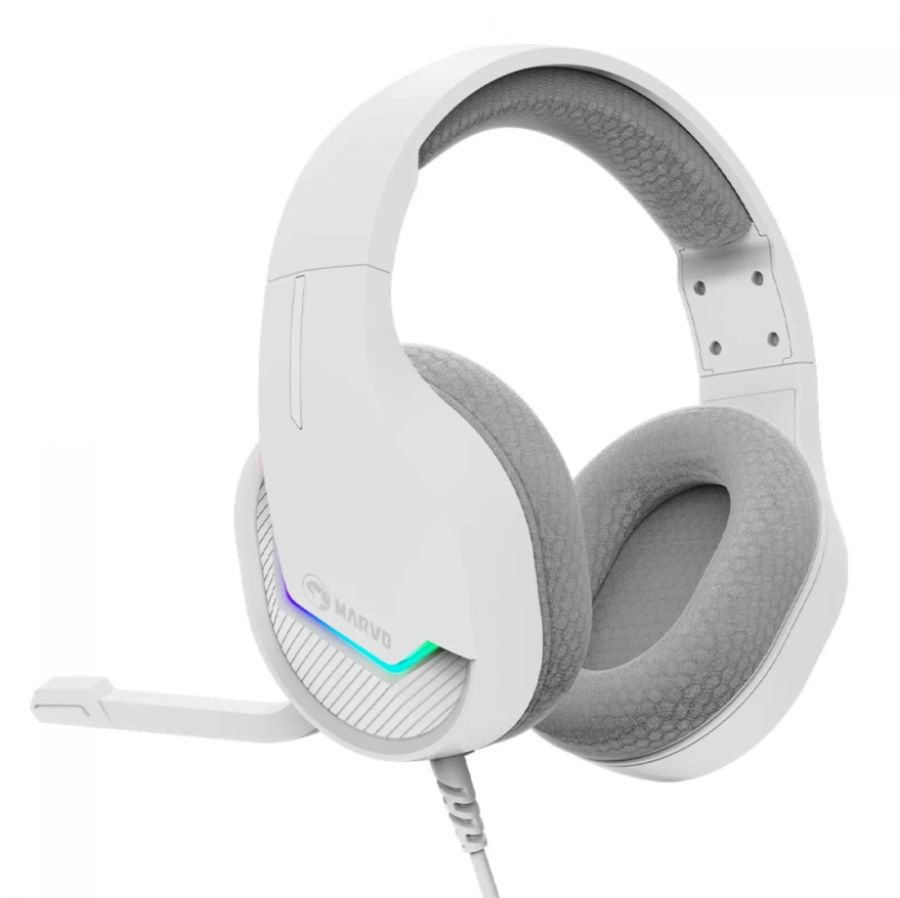 Headset Marvo branco 50MM USB
