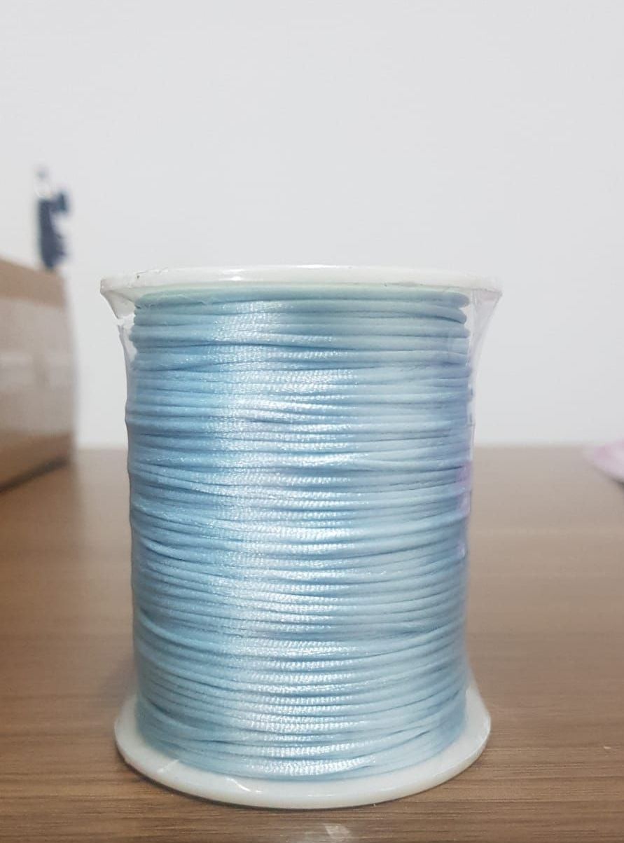 Foi acetinado 100 metros azul Claro