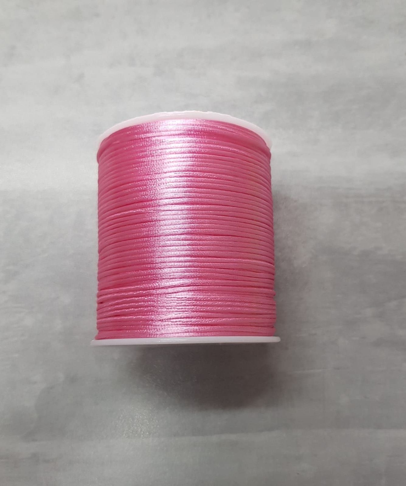 Fio acetinado rosa 100 metros