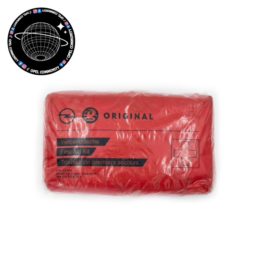 Botiquín de Primeros auxilios Marca Opel (Color Rojo)