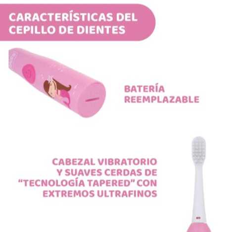 Cepillo Electrico 3 años Rosa Chicco