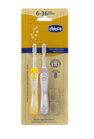 Cepillo Bipack Chicco Lila-Amarillo 6-36 m