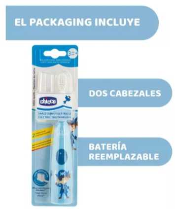 Cepillo Electrico 3 años Azul Chicco