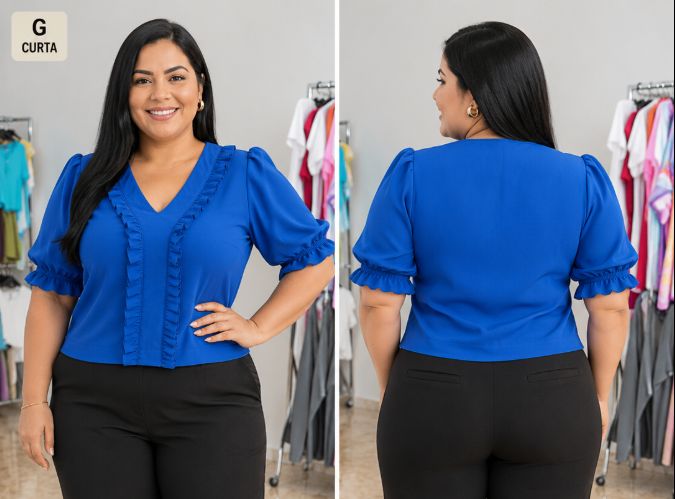 BLUSA ELISA AZUL M