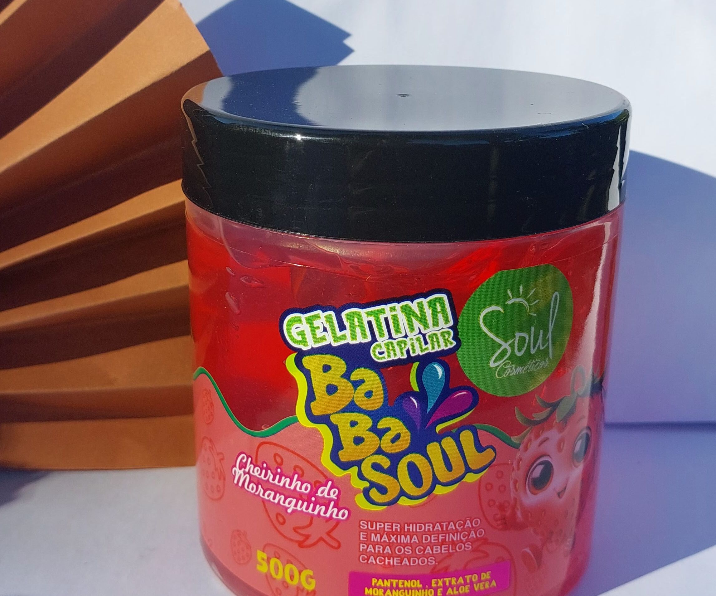 Gelatina capilar de morango babasoul