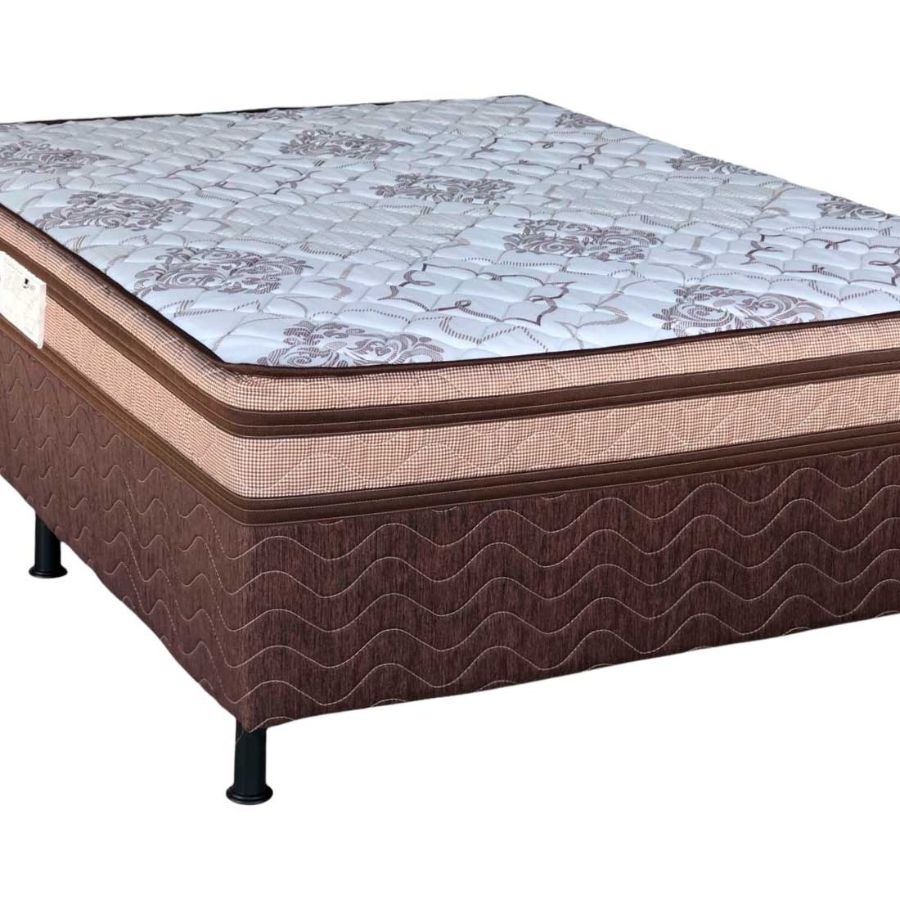 Cama Box Casal 138cm América, com molas | Design Colchões