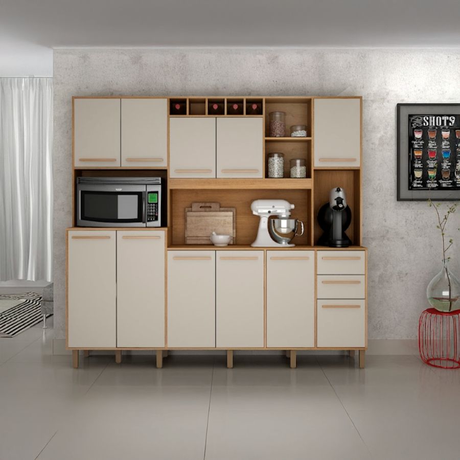 Cozinha Compacta 11 Portas 2 Gavetas Savana -