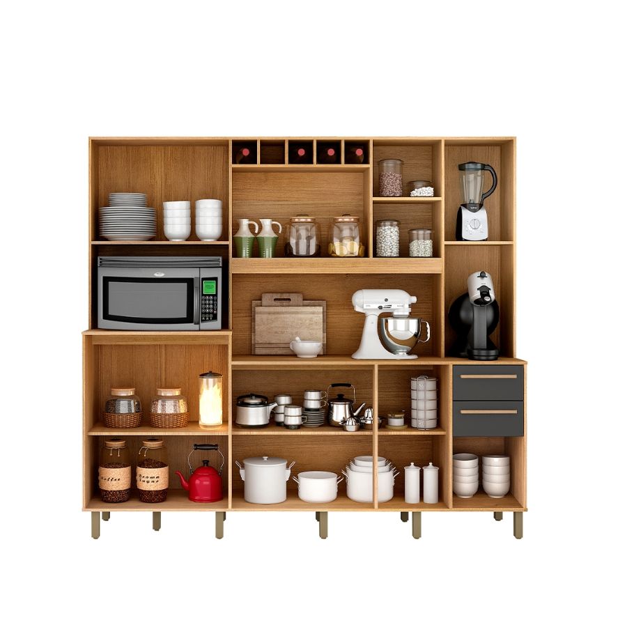 Cozinha Compacta 11 Portas 2 Gavetas Savana -